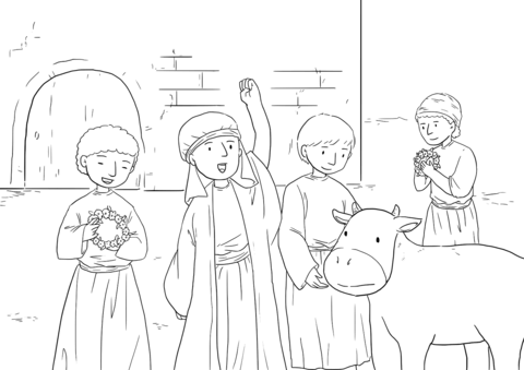 Acts 14 8 13 Paul And Barnabas Are Worshipped Coloring Page